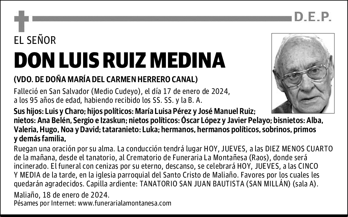 DON LUIS RUIZ MEDINA