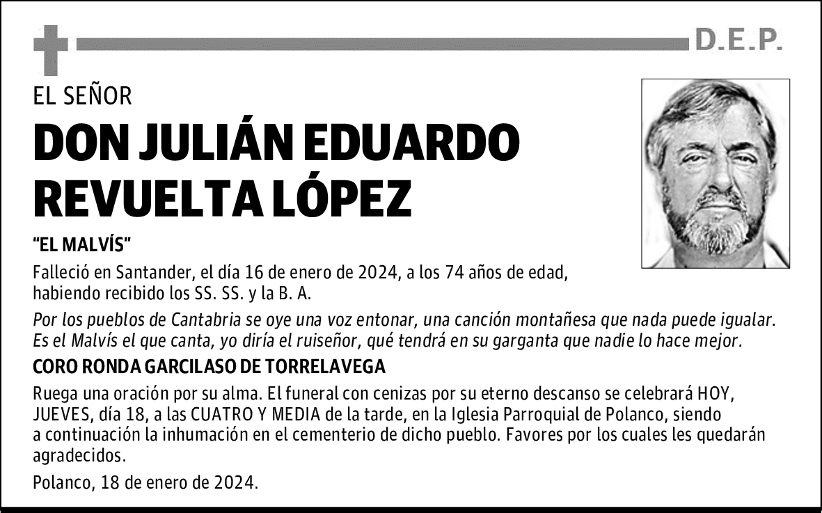 DON JULIÁN EDUARDO REVUELTA LÒPEZ