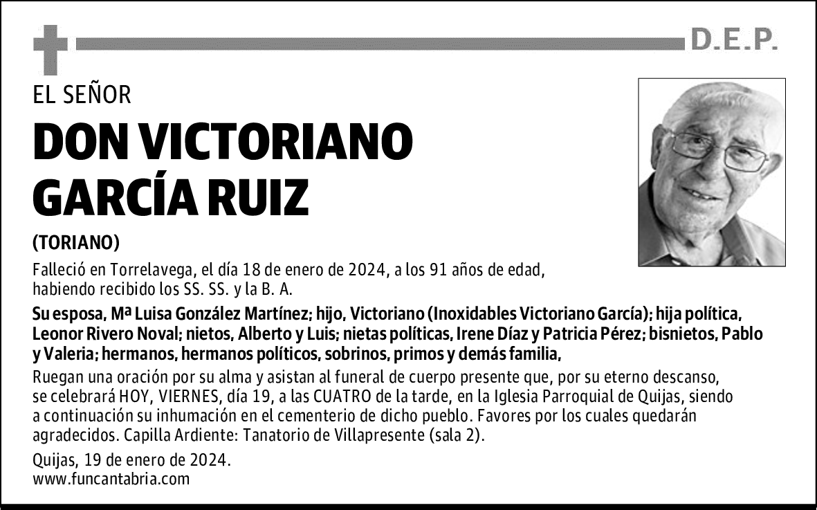 DON VICTORIANO GARCÍA RUIZ