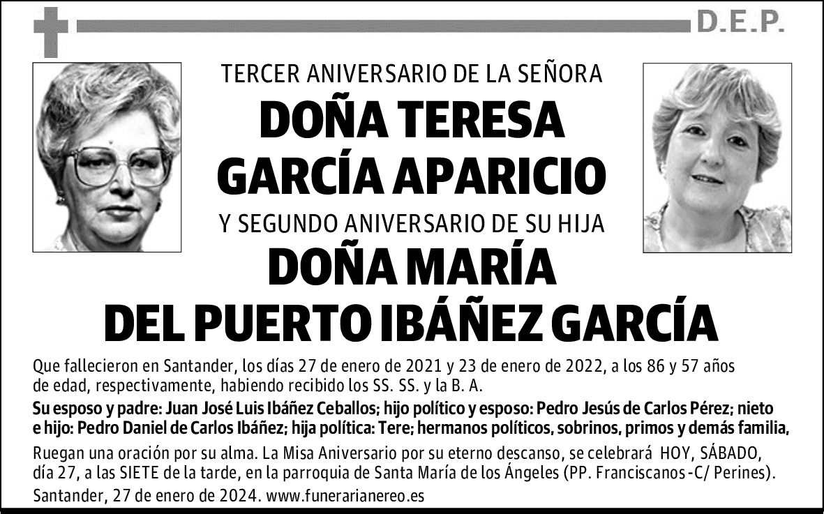 DOÑA TERESA GARCÍA APARICIO