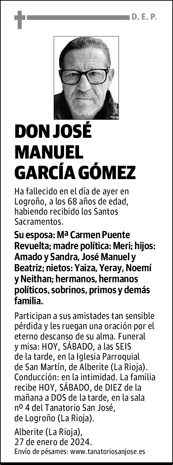 Don José Manuel García Gómez