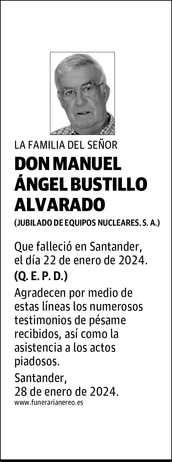 DON MANUEL ÁNGEL BUSTILLO ALVARADO