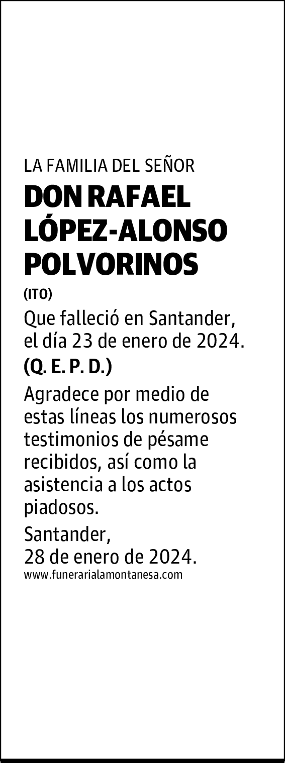 DON RAFAEL LÓPEZ-ALONSO POLVORINOS