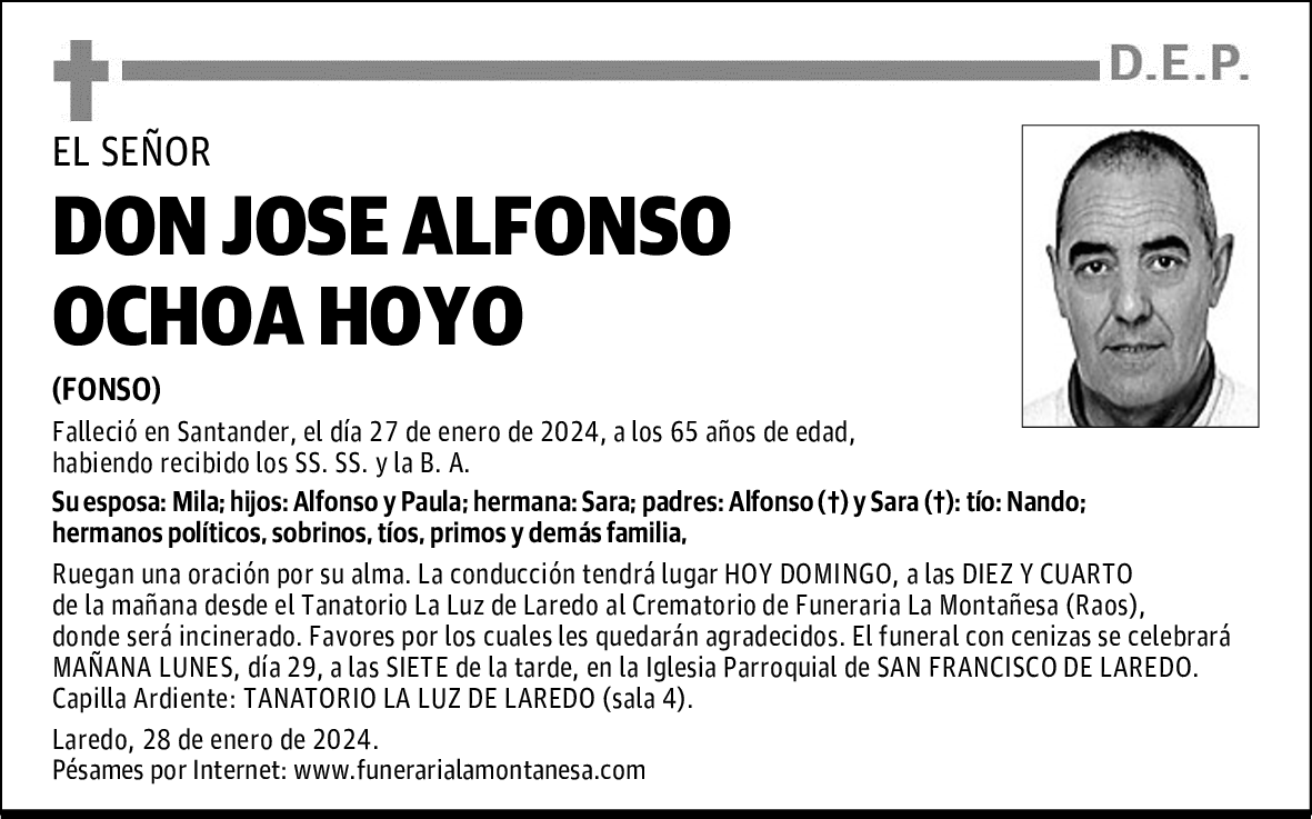 DON JOSE ALFONSO OCHOA HOYO