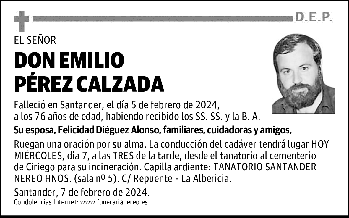 DON EMILIO PÉREZ CALZADA