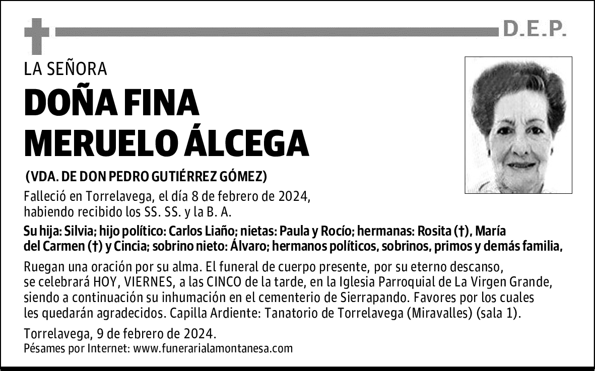 DoÑa Fina Meruelo Álcega 