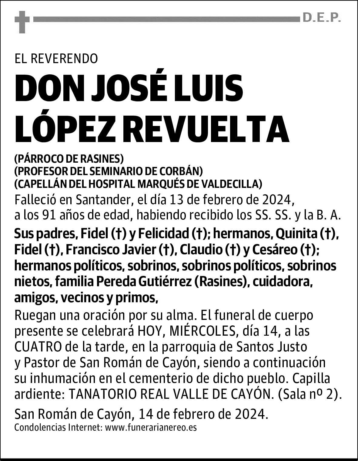 DON JOSÉ LUIS LÓPEZ REVUELTA