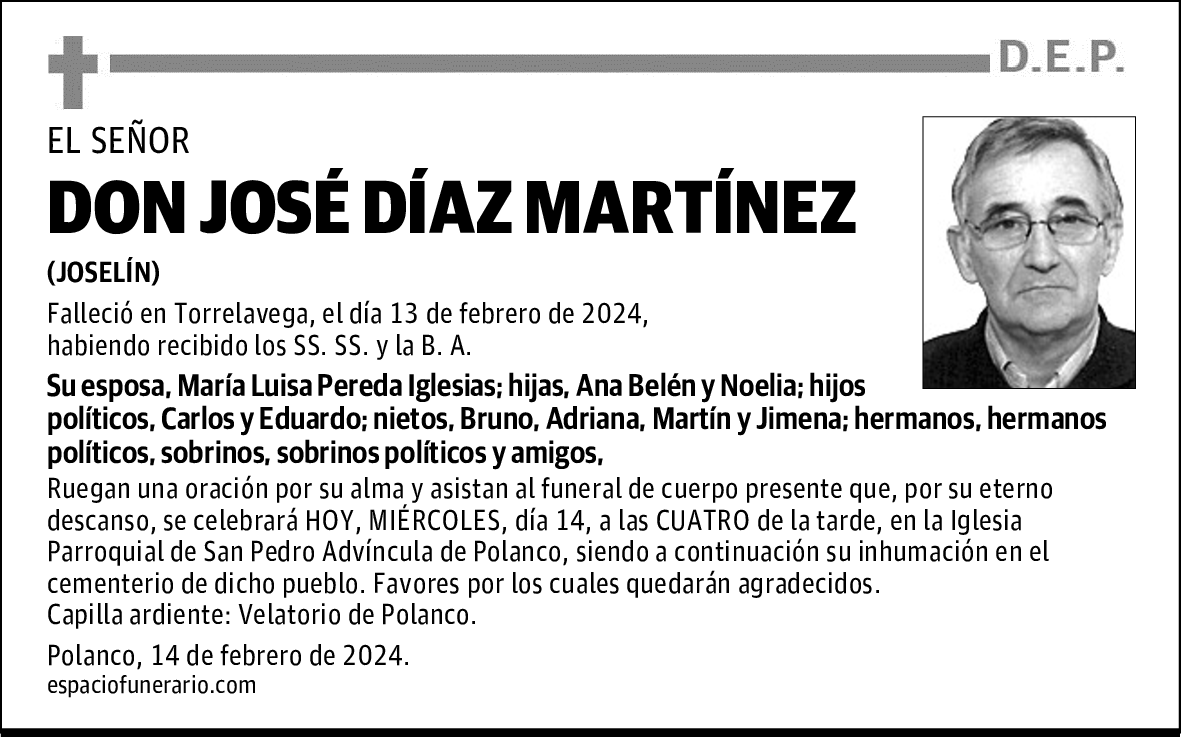 DON JOSÉ DÍAZ MARTÍNEZ