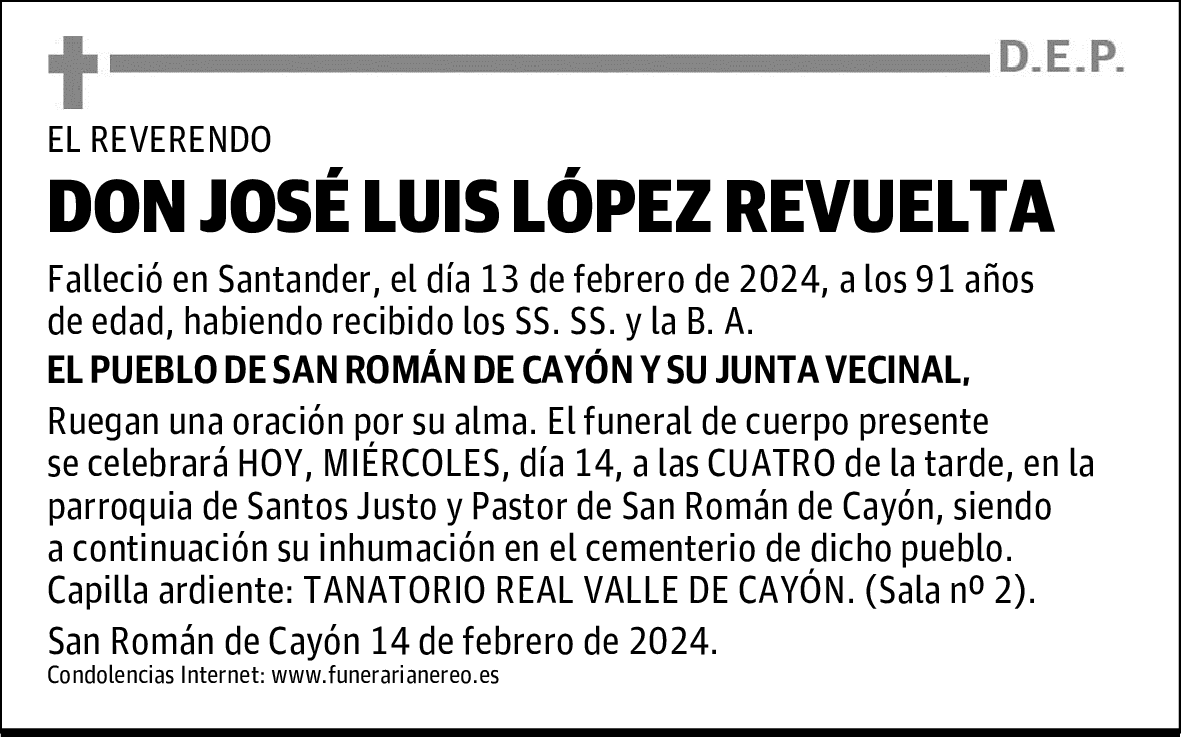 DON JOSÉ LUIS LÓPEZ REVUELTA