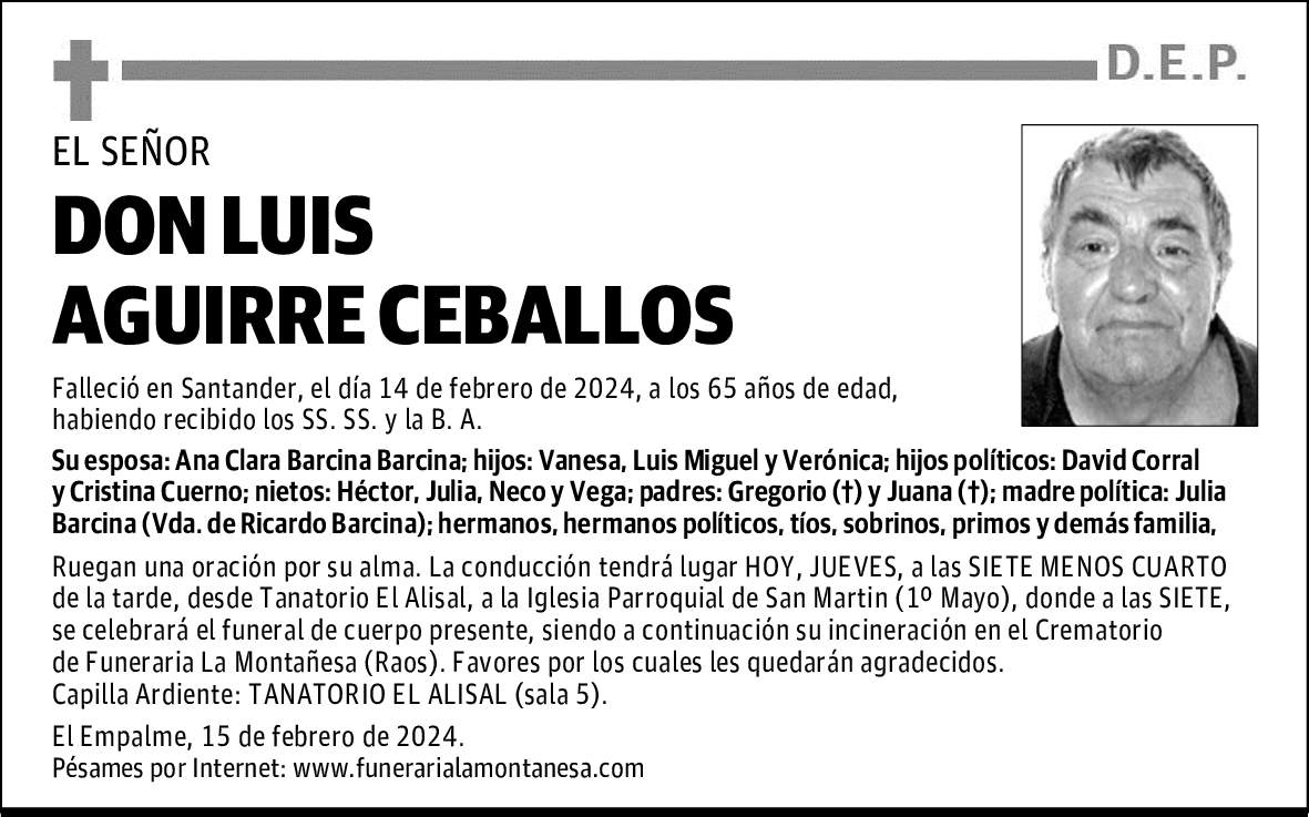 DON LUIS AGUIRRE CEBALLOS