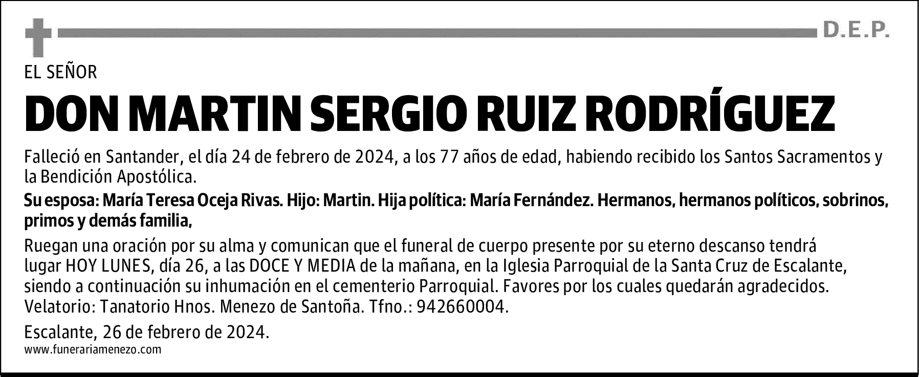 DON MARTIN SERGIO RUIZ RODRÍGUEZ