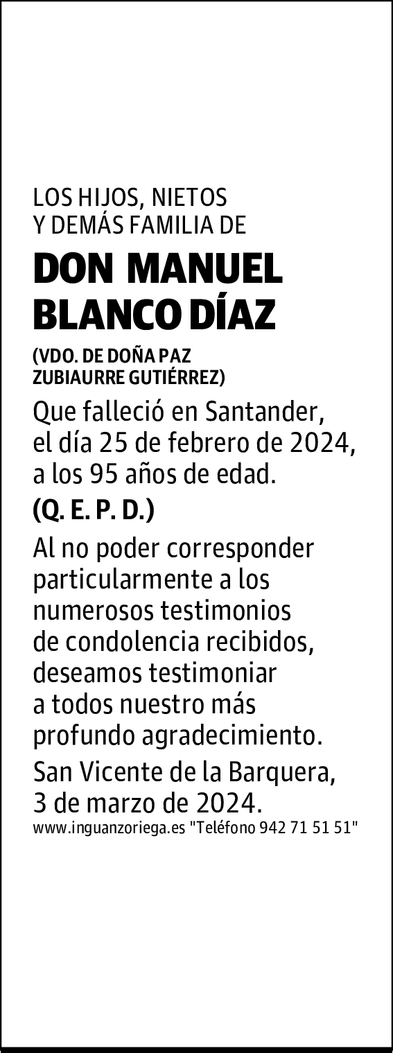 DON MANUEL BLANCO DÍAZ