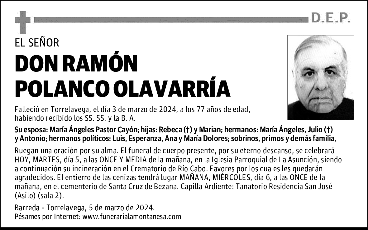 DON RAMÓN POLANCO OLAVARRÍA