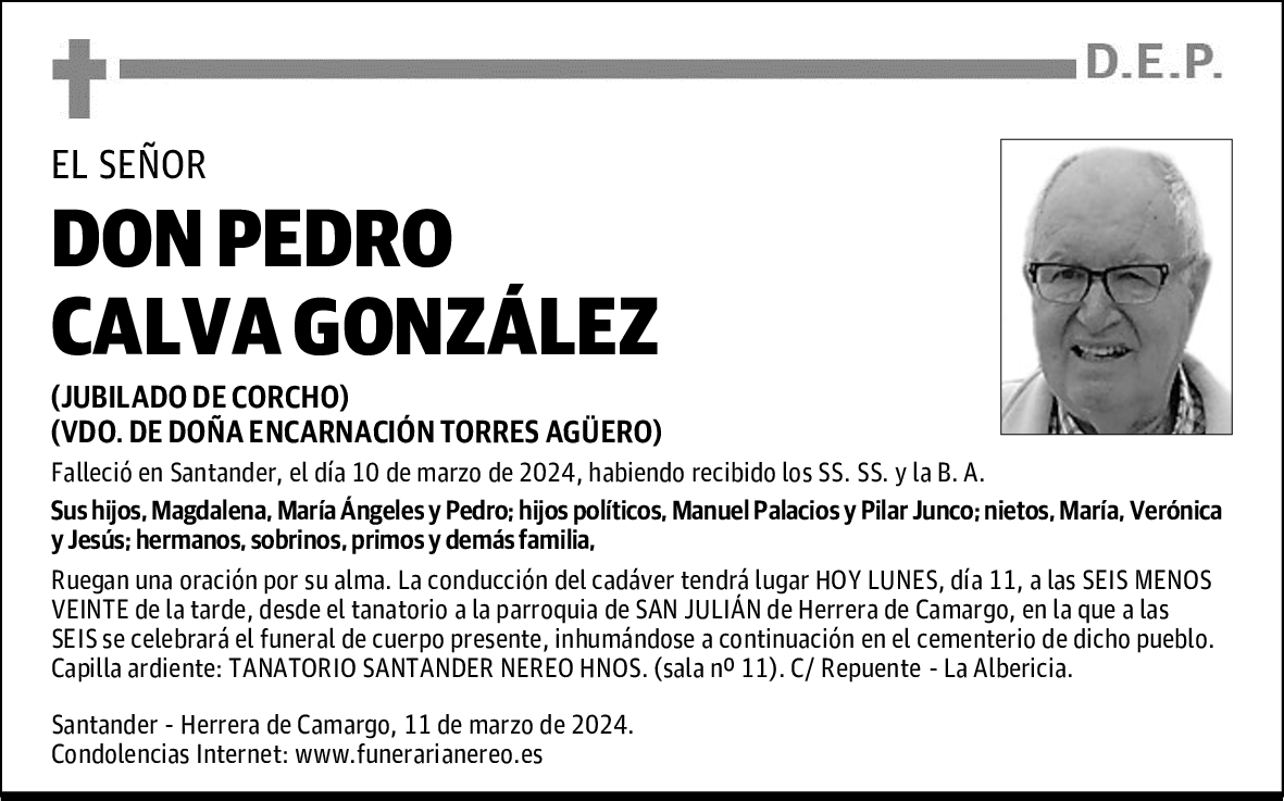 DON PEDRO CALVA GONZÁLEZ