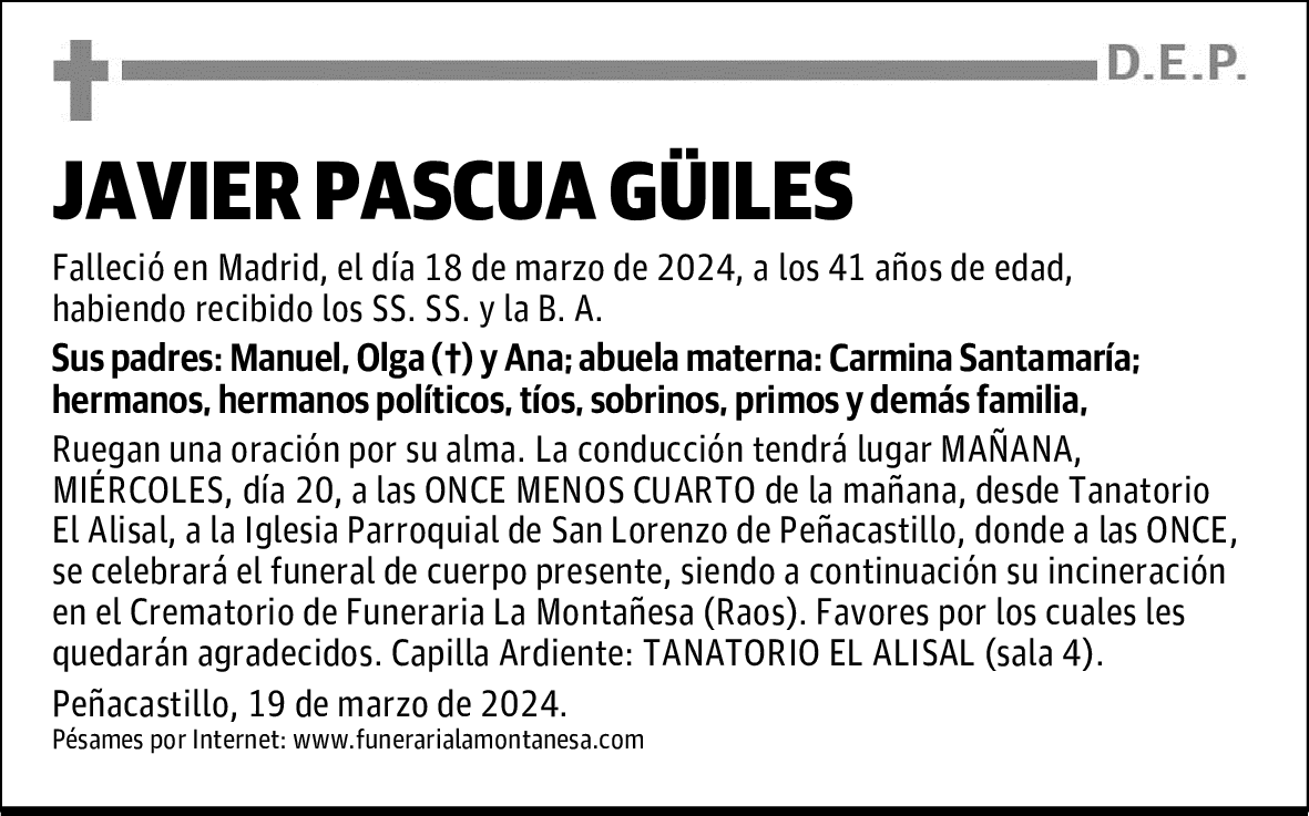 JAVIER PASCUA GÜILES