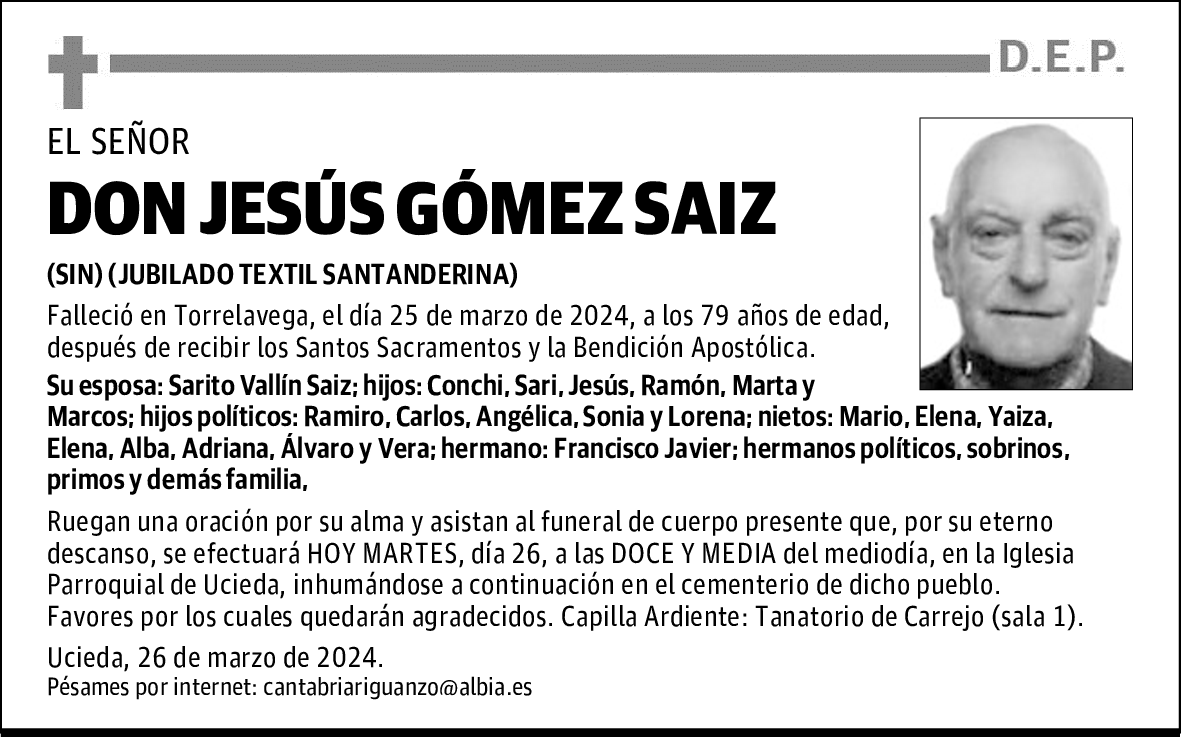 DON JESÚS GÓMEZ SAIZ