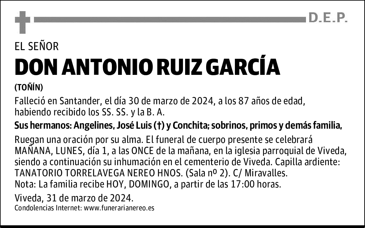 DON ANTONIO RUÍZ GARCÍA
