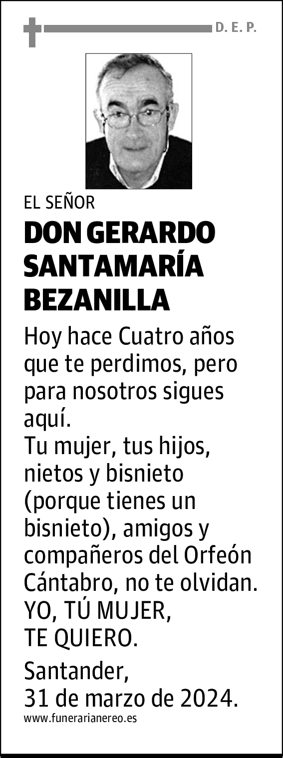 DON GERARDO SANTAMARÍA BEZANILLA