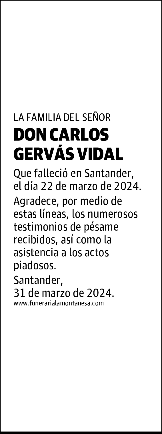 DON CARLOS GERVÁS VIDAL