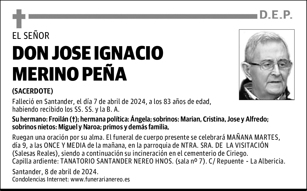 DON JOSE IGNACIO MERINO PEÑA