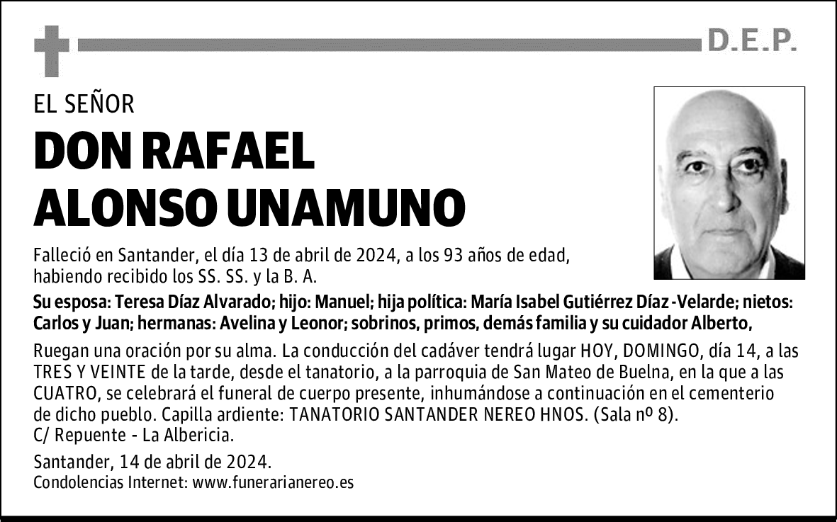 DON RAFAEL ALONSO UNAMUNO