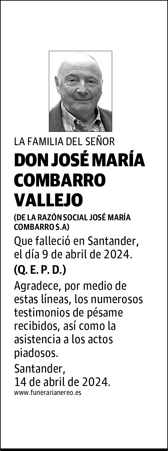 DON JOSE MARIA COMBARRO VALLEJO