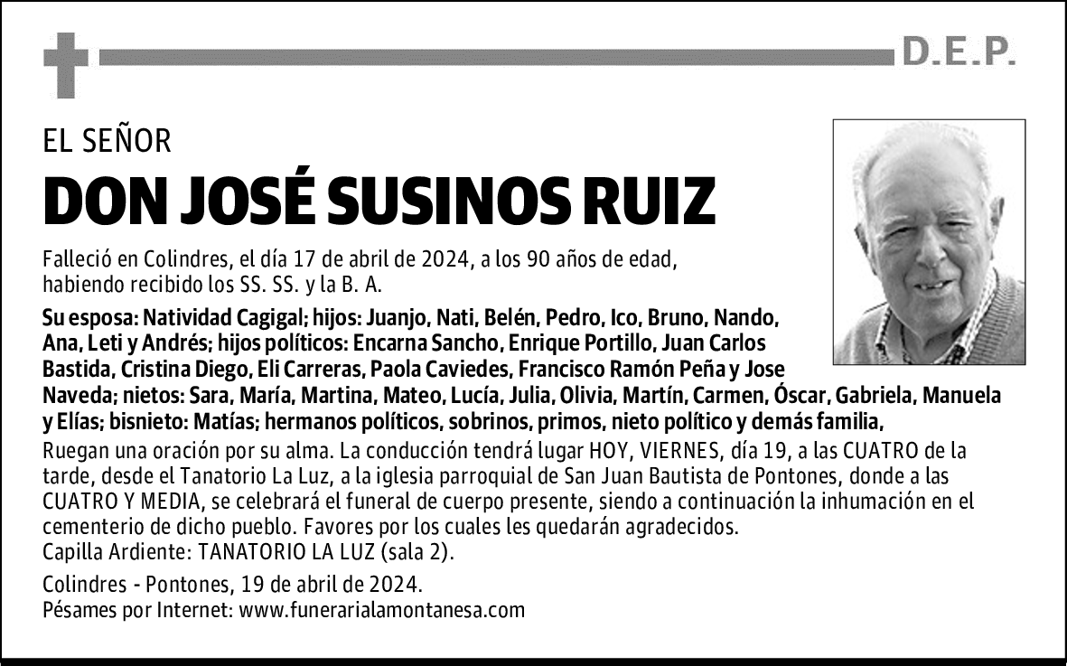 DON JOSÉ SUSINOS RUIZ