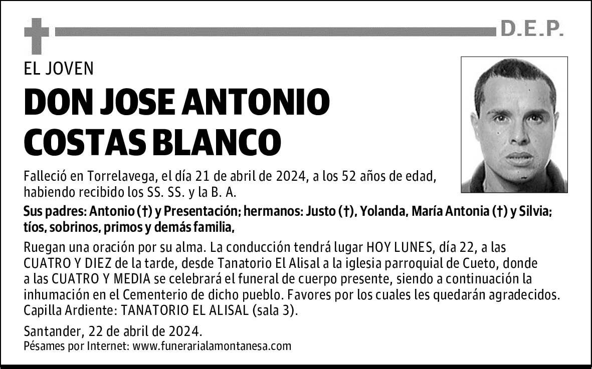 DON JOSE ANTONIO COSTAS BLANCO