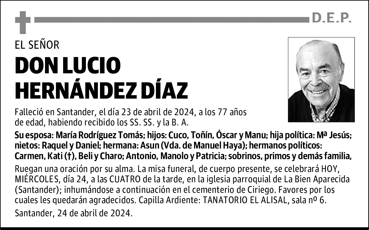 DON LUCIO HERNÁNDEZ DÍAZ