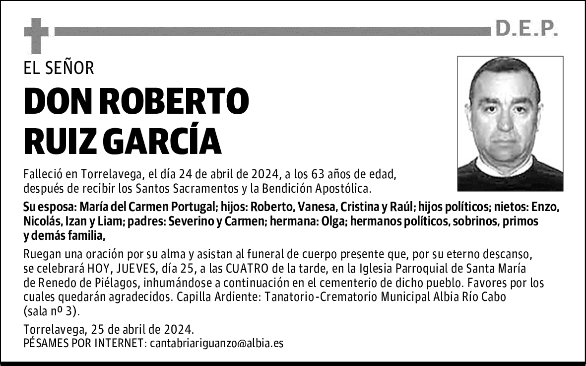 DON ROBERTO RUIZ GARCÍA