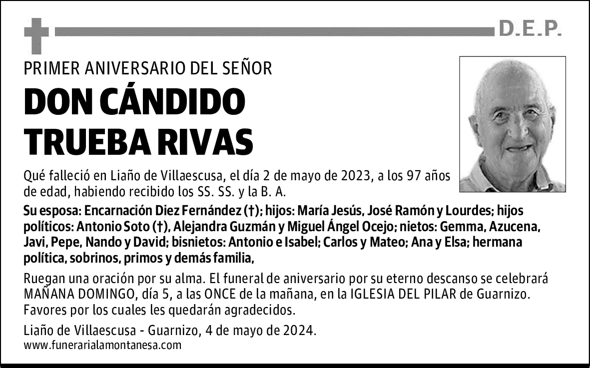 DON CÁNDIDO TRUEBA RIVAS