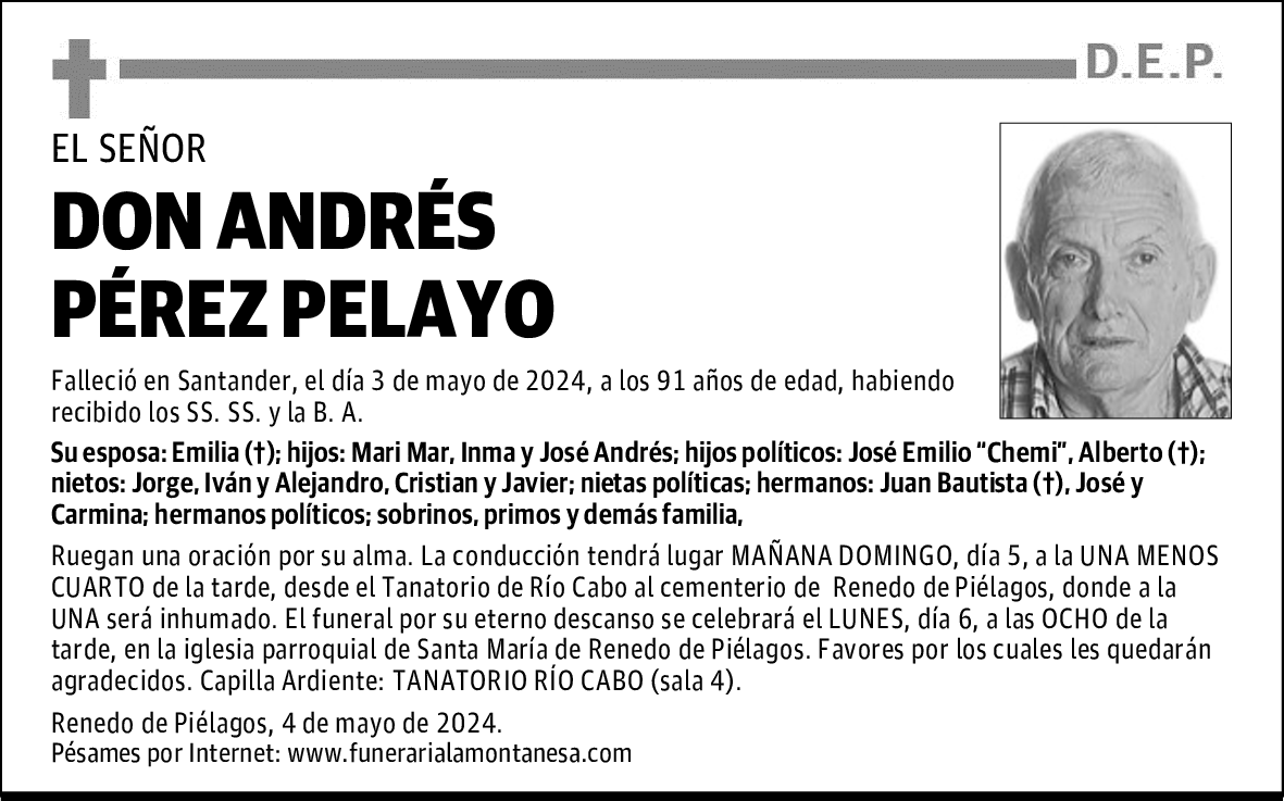 DON ANDRÉS PÉREZ PELAYO