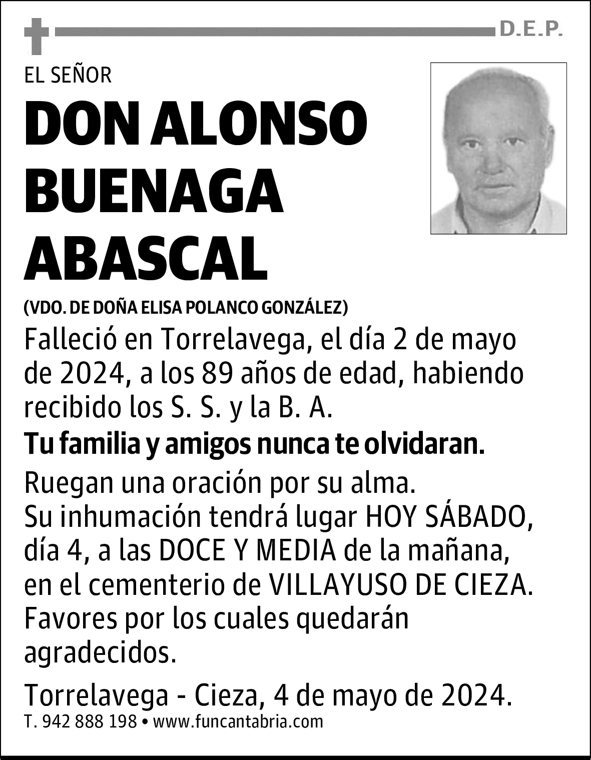 DON ALONSO BUENAGA ABASCAL