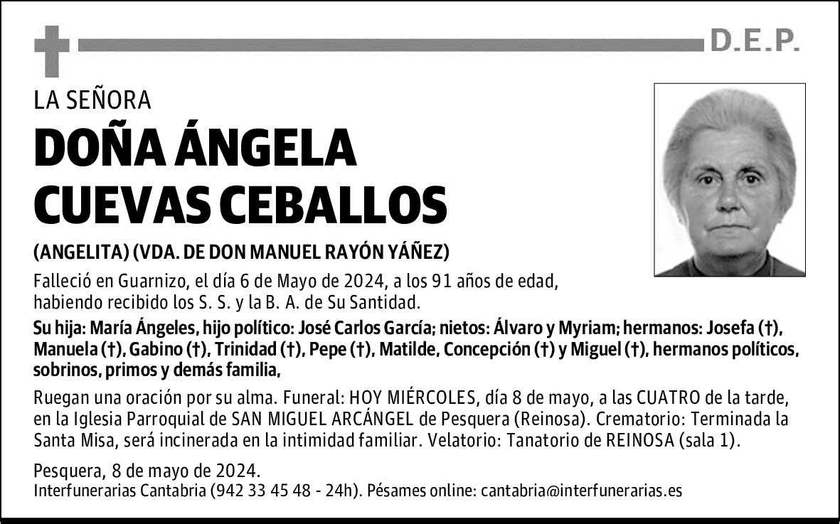 DOÑA ÁNGELA CUEVAS CEBALLOS