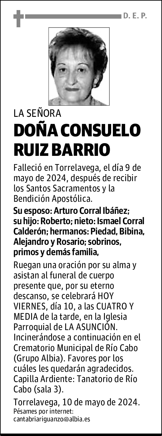 DOÑA CONSUELO RUIZ BARRIO
