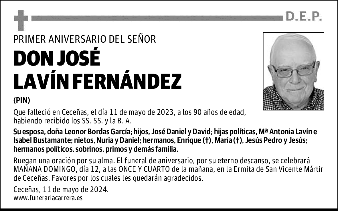 DON JOSÉ LAVÍN FERNÁNDEZ