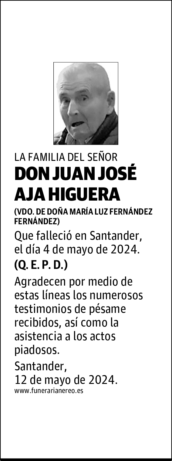 DON JUAN JOSÉ AJA HIGUERA