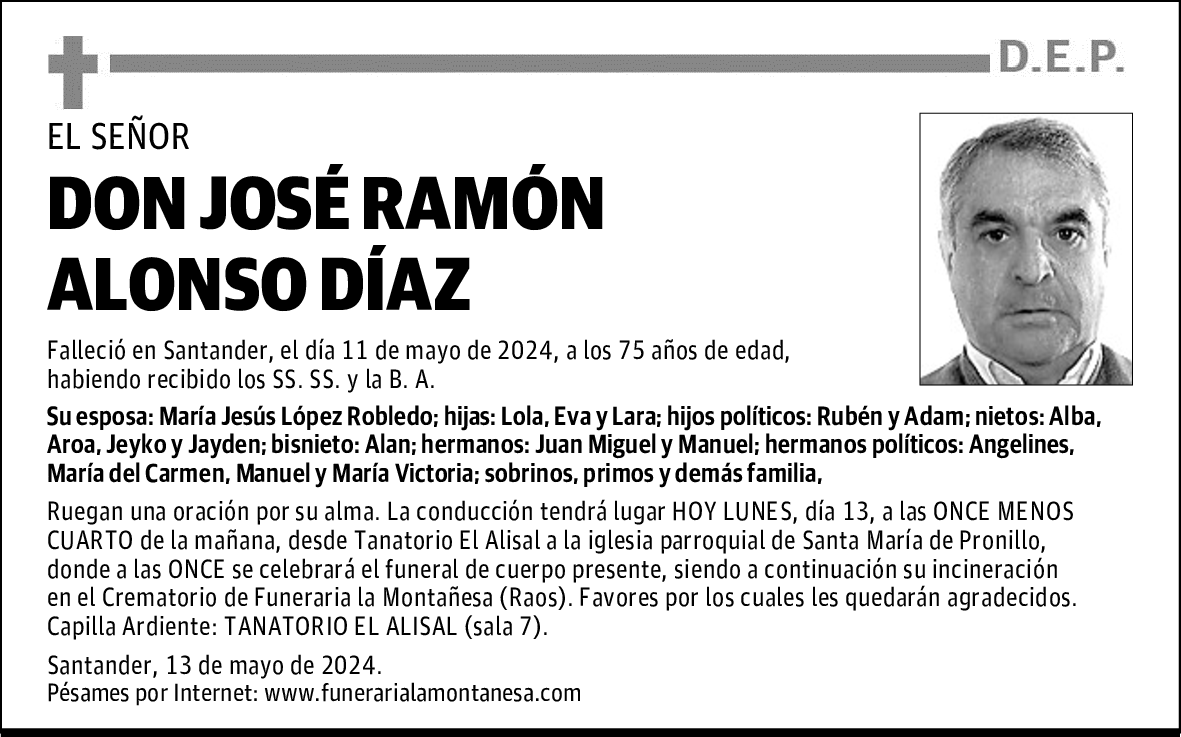 DON JOSÉ RAMÓN ALONSO DÍAZ