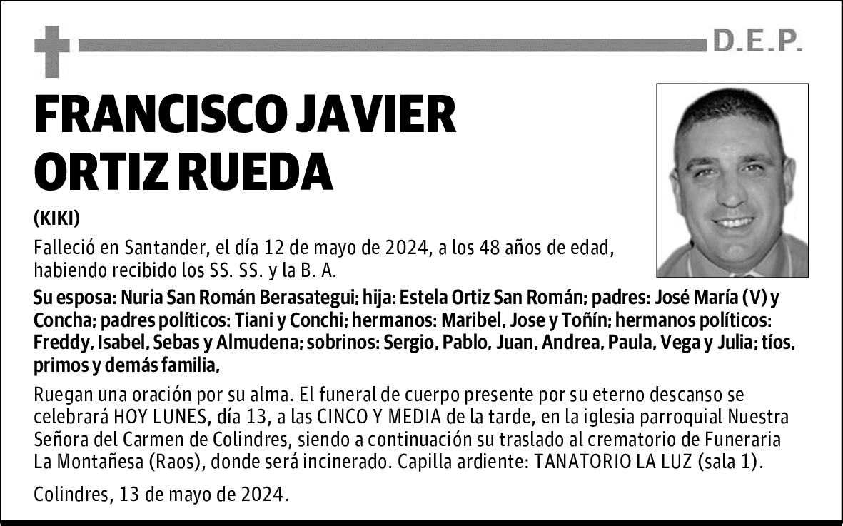 FRANCISCO JAVIER ORTIZ RUEDA