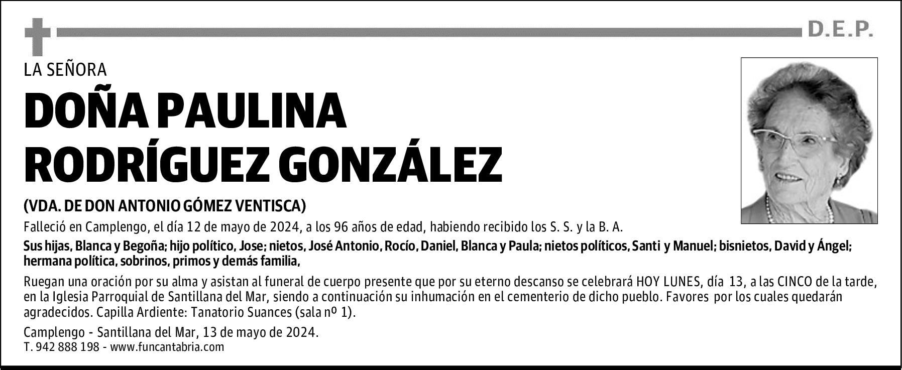 DOÑA PAULINA RODRÍGUEZ GONZÁLEZ