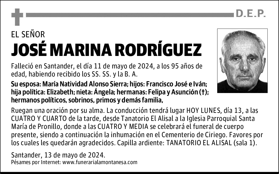JOSÉ MARINA RODRÍGUEZ