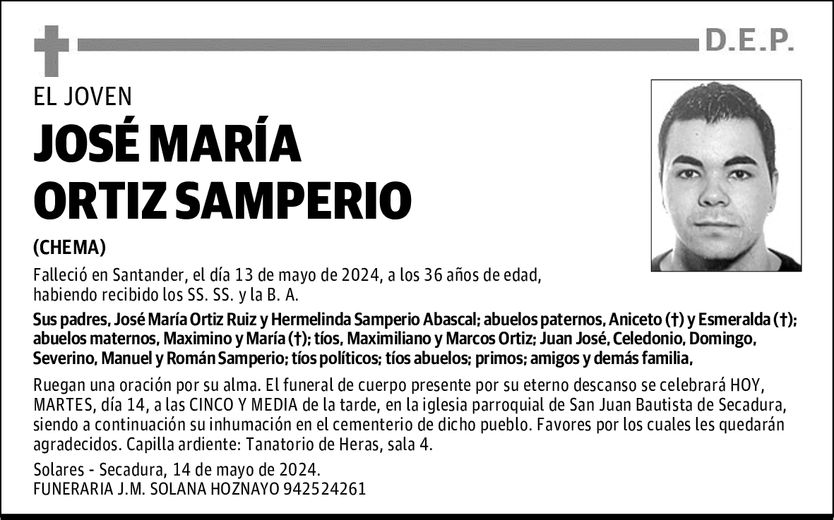 JOSÉ MARÍA ORTIZ SAMPERIO