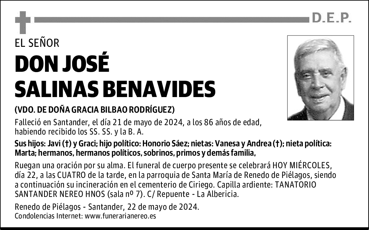 DON JOSÉ SALINAS BENAVIDES