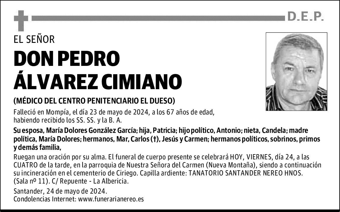 DON PEDRO ÁLVAREZ CIMIANO