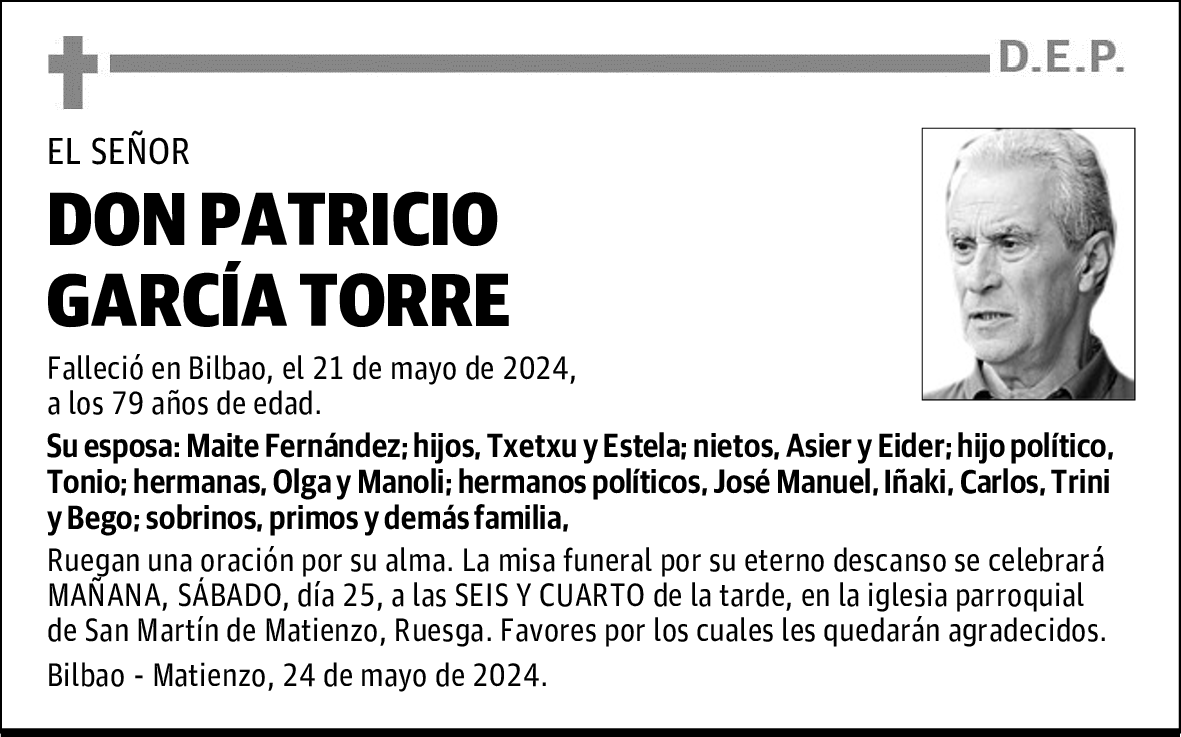 DON PATRICIO GARCÍA TORRE