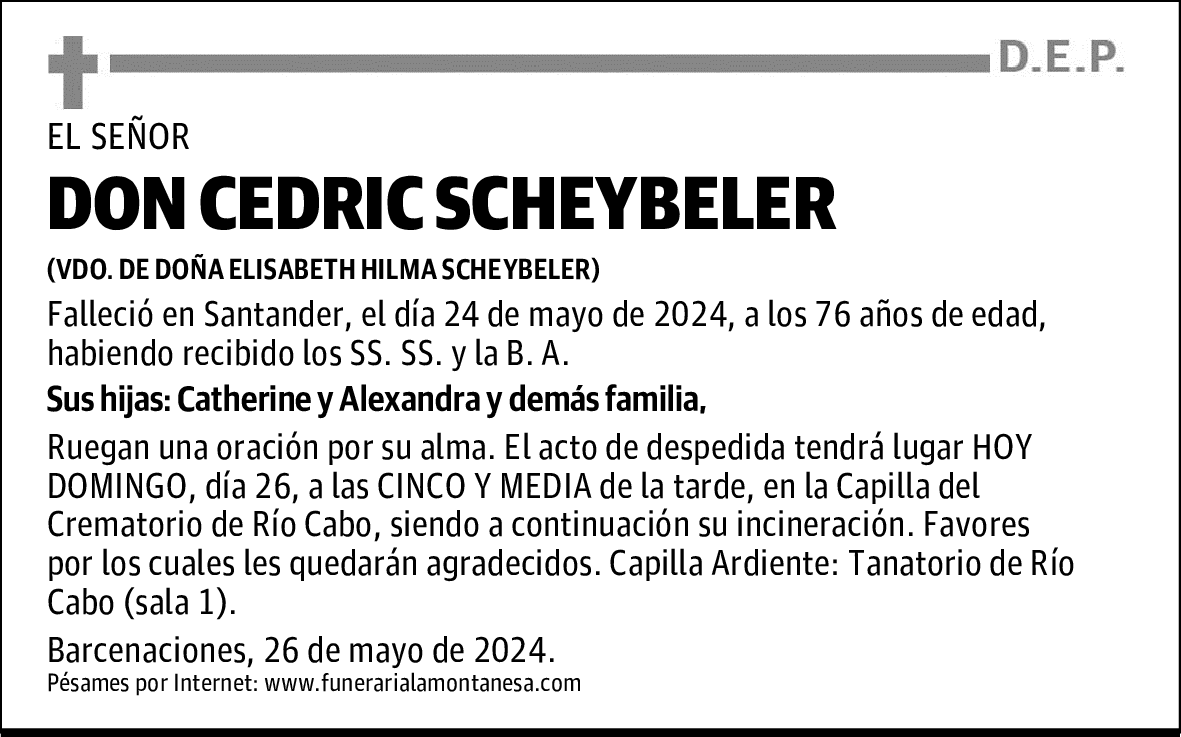 DON CEDRIC SCHEYBELER