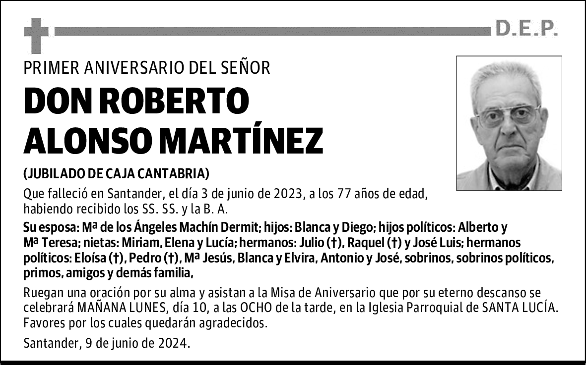 DON ROBERTO ALONSO MARTÍNEZ