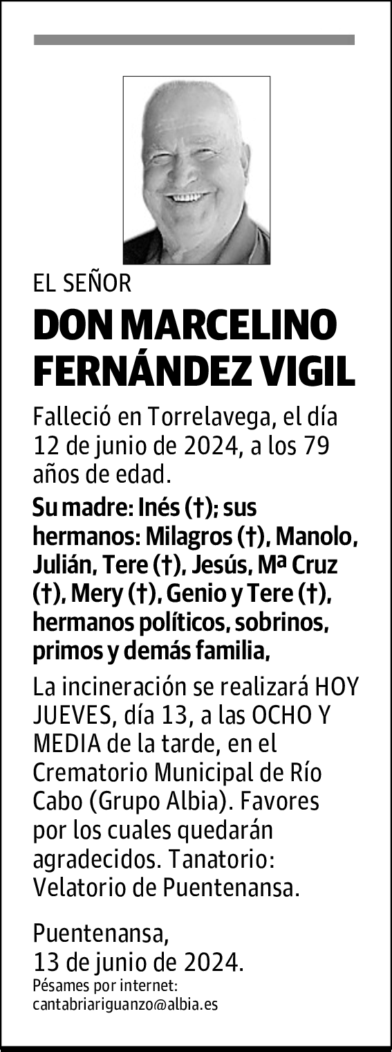 DON MARCELINO FERNÁNDEZ VIGIL