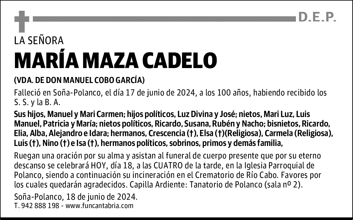 MARÍA MAZA CADELO