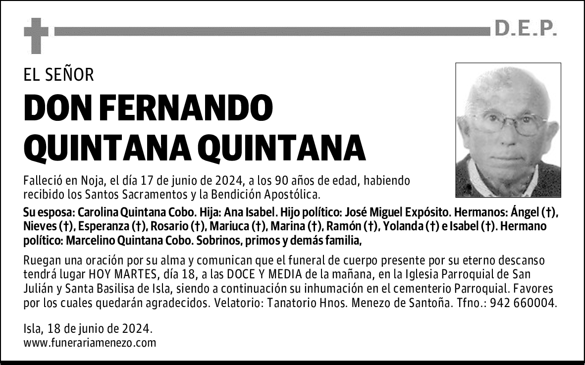 DON FERNANDO QUINTANA QUINTANA